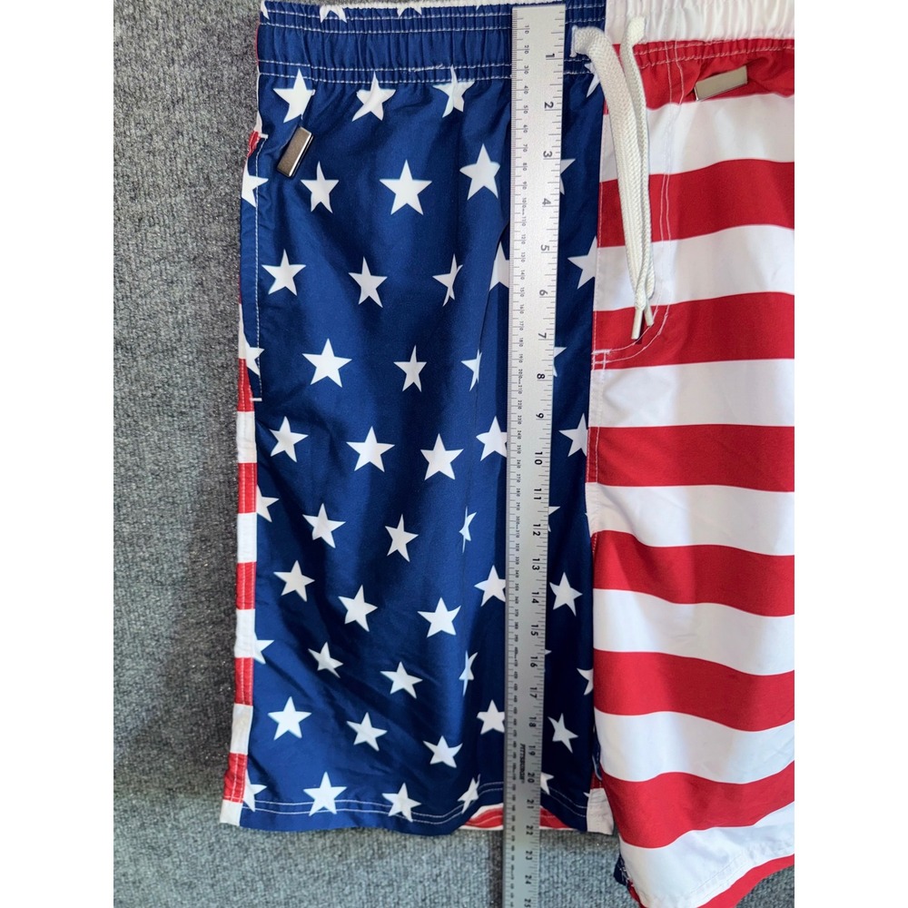 Men's Board Shorts Patriotic US Flag American Flag Swim Trunks Fourth of July 36 - Picture 5 of 6